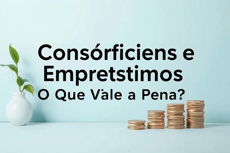 Conceitos visuais relacionados a Consórcios, Financiamentos e Empréstimos: O Que Vale a Pena?