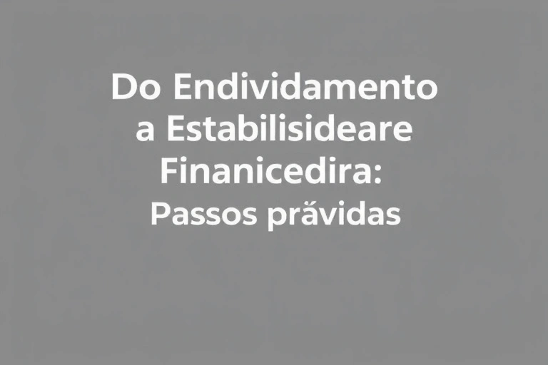 Conceitos visuais relacionados a Do Endividamento à Estabilidade Financeira: Passos Práticos